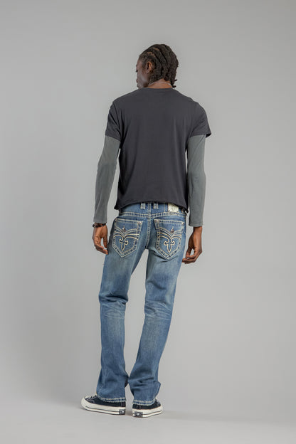 Arther Bootcut Jeans in Medium Blue