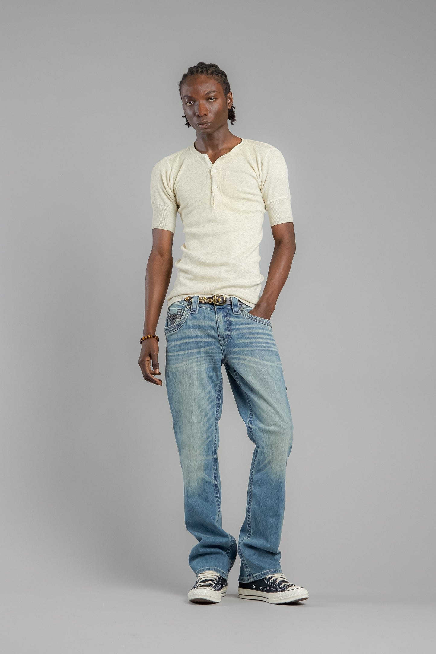 Arther Bootcut Jeans in Light Blue