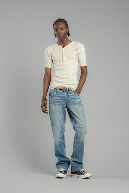 Arther Bootcut Jeans in Light Blue
