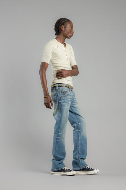 Arther Bootcut Jeans in Light Blue