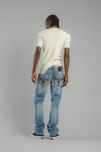 Arther Bootcut Jeans in Light Blue