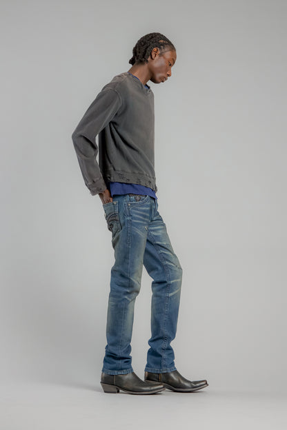 Arther Straight Jeans in Vintage Blue