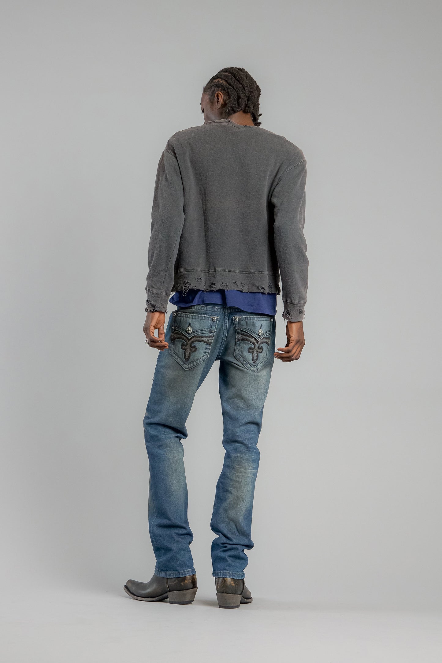 Arther Straight Jeans in Vintage Blue