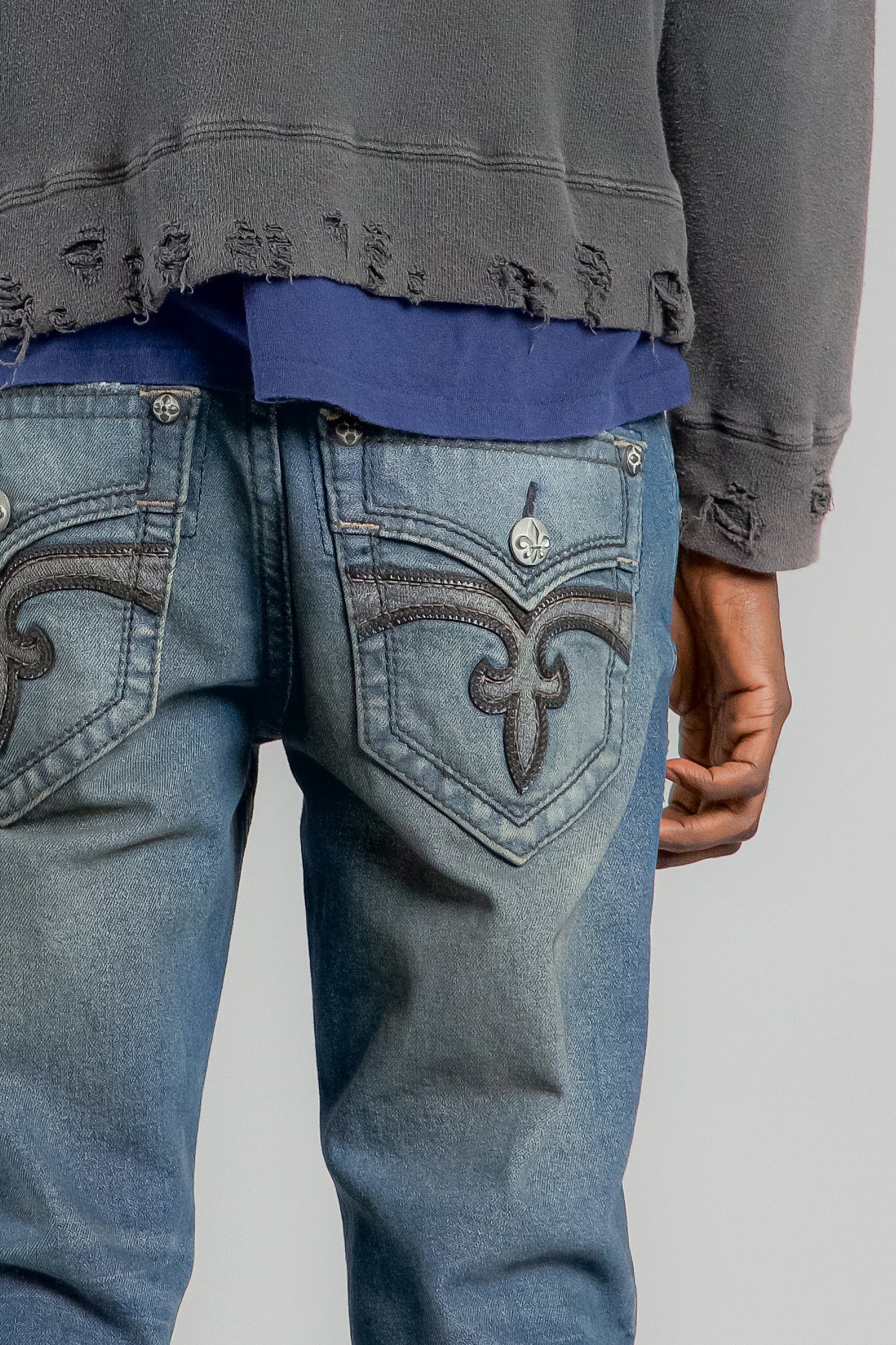 Arther Straight Jeans in Vintage Blue