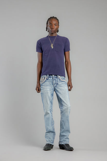 Baxter Bootcut Jeans in Light Blue