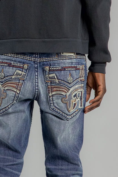 Bexton Straight Jeans in Vintage Blue