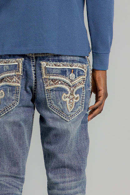 Brayen Straight Jeans in Dark Blue