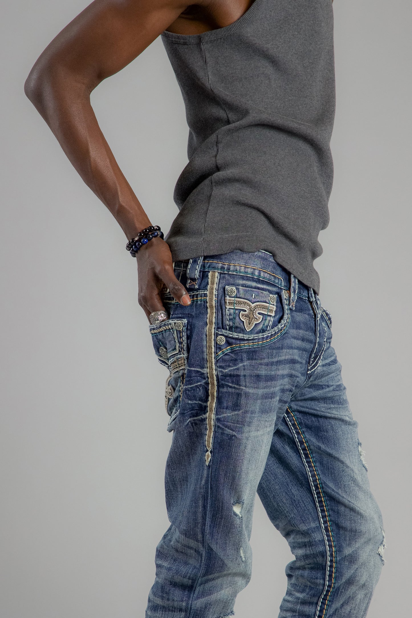 Brooks Alt Straight Jeans in Dark Blue