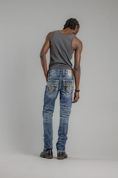 Brooks Alt Straight Jeans in Dark Blue