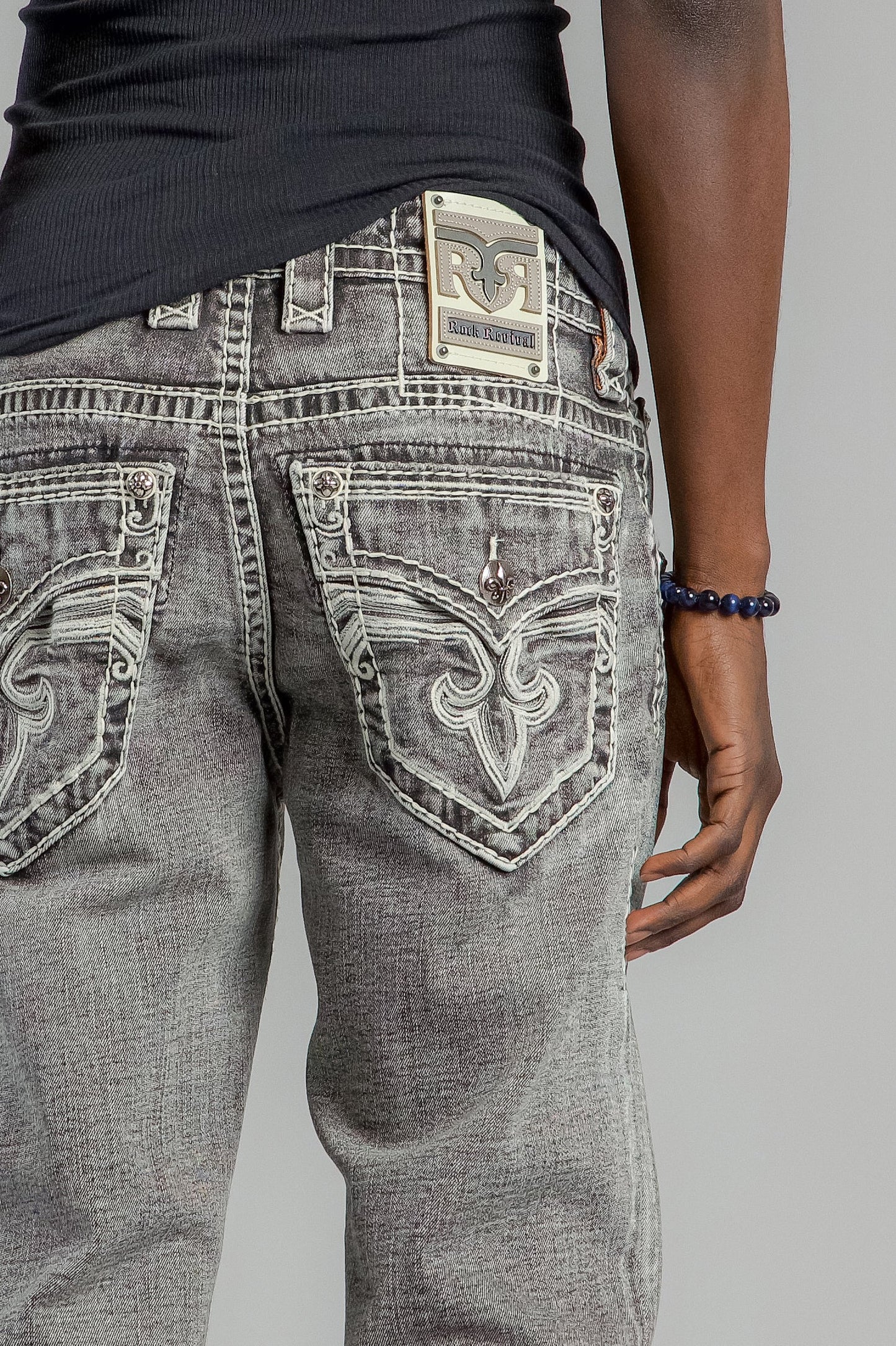 Haiden Straight Jeans in Gray