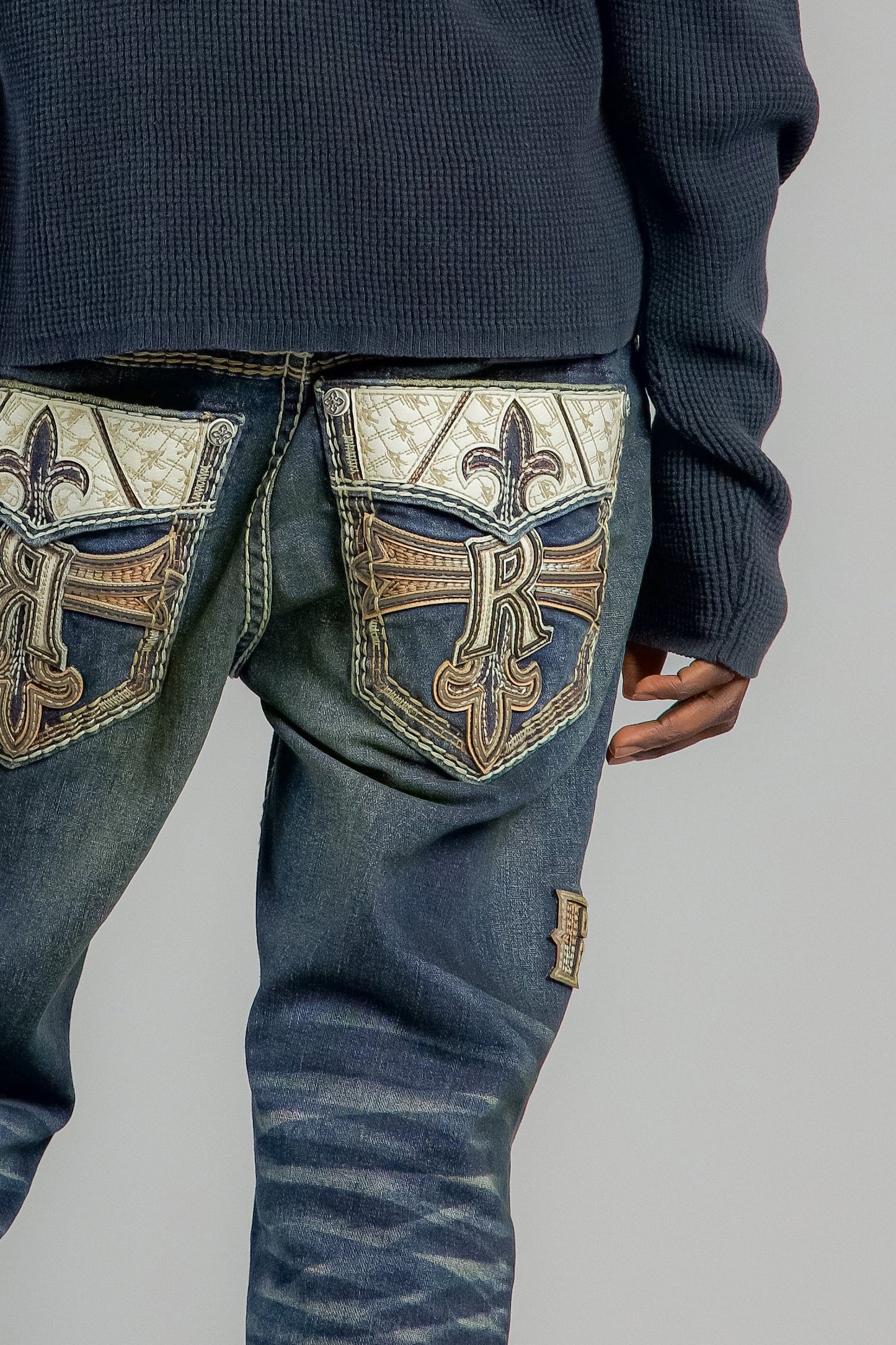 Hendrix Bootcut Jeans in Vintage Blue - GR Collection