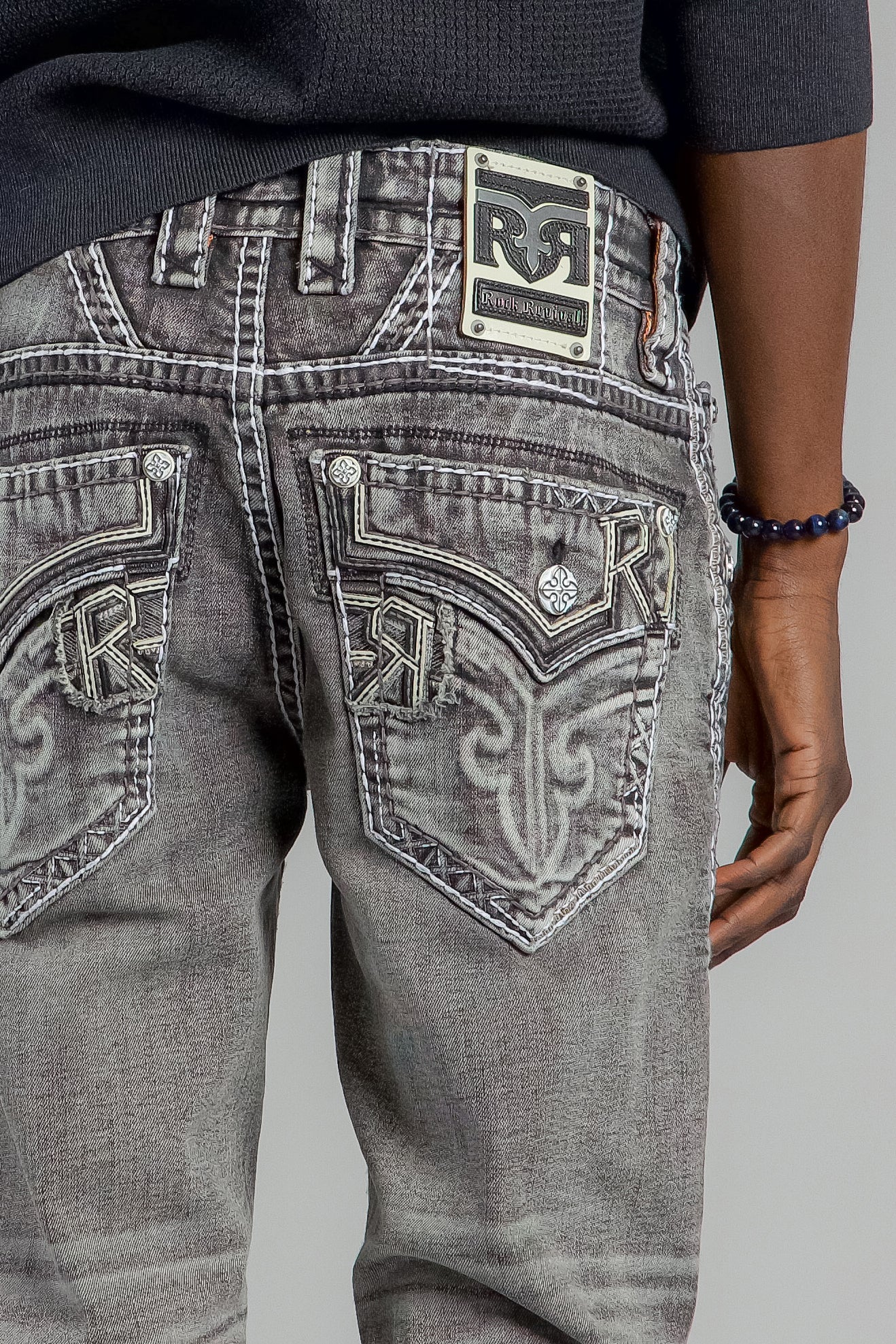 Jailin Straight Jeans in Dark Gray