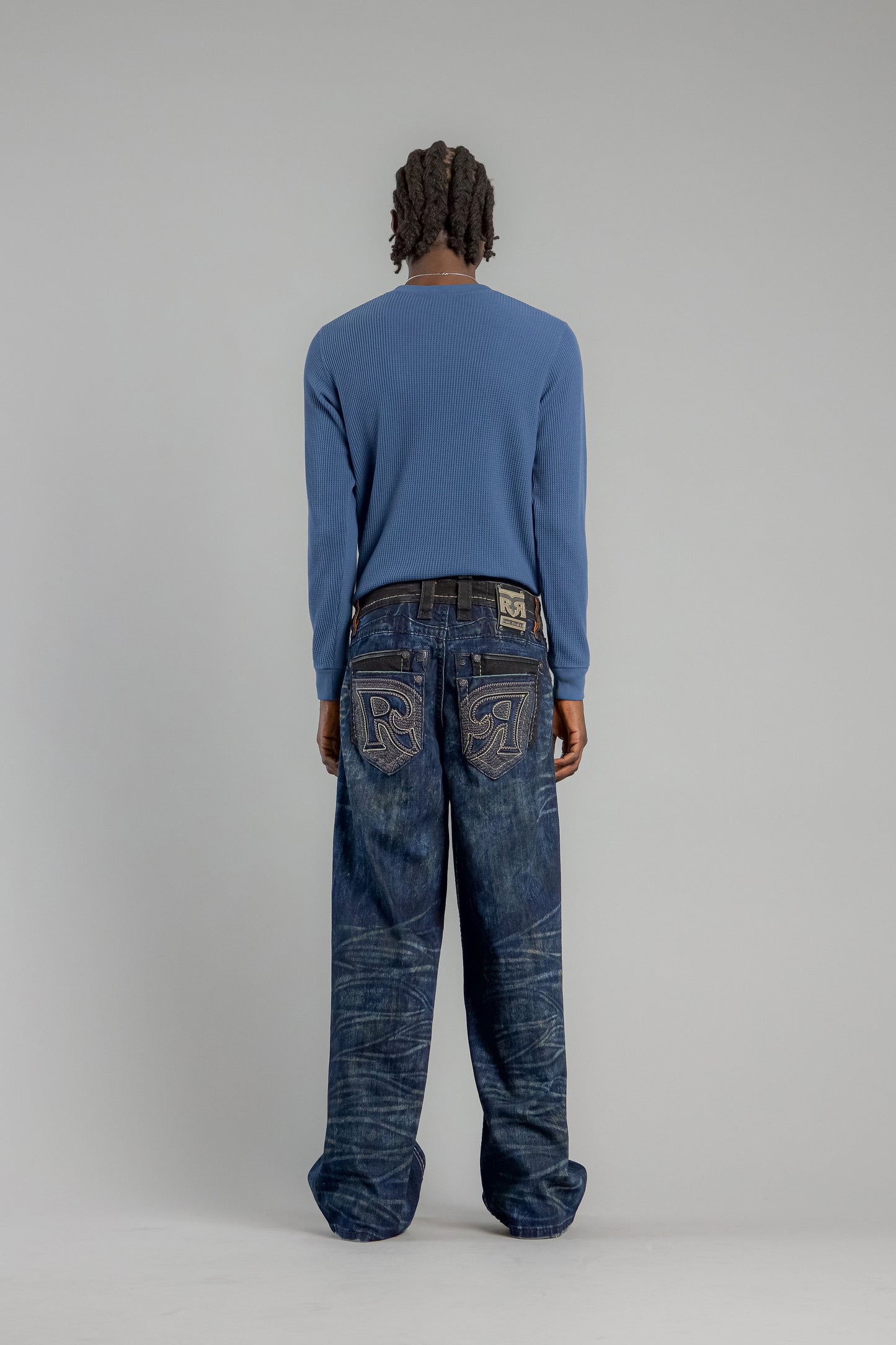 Jorrit Relaxed Baggy 3 Jeans in Dark Blue