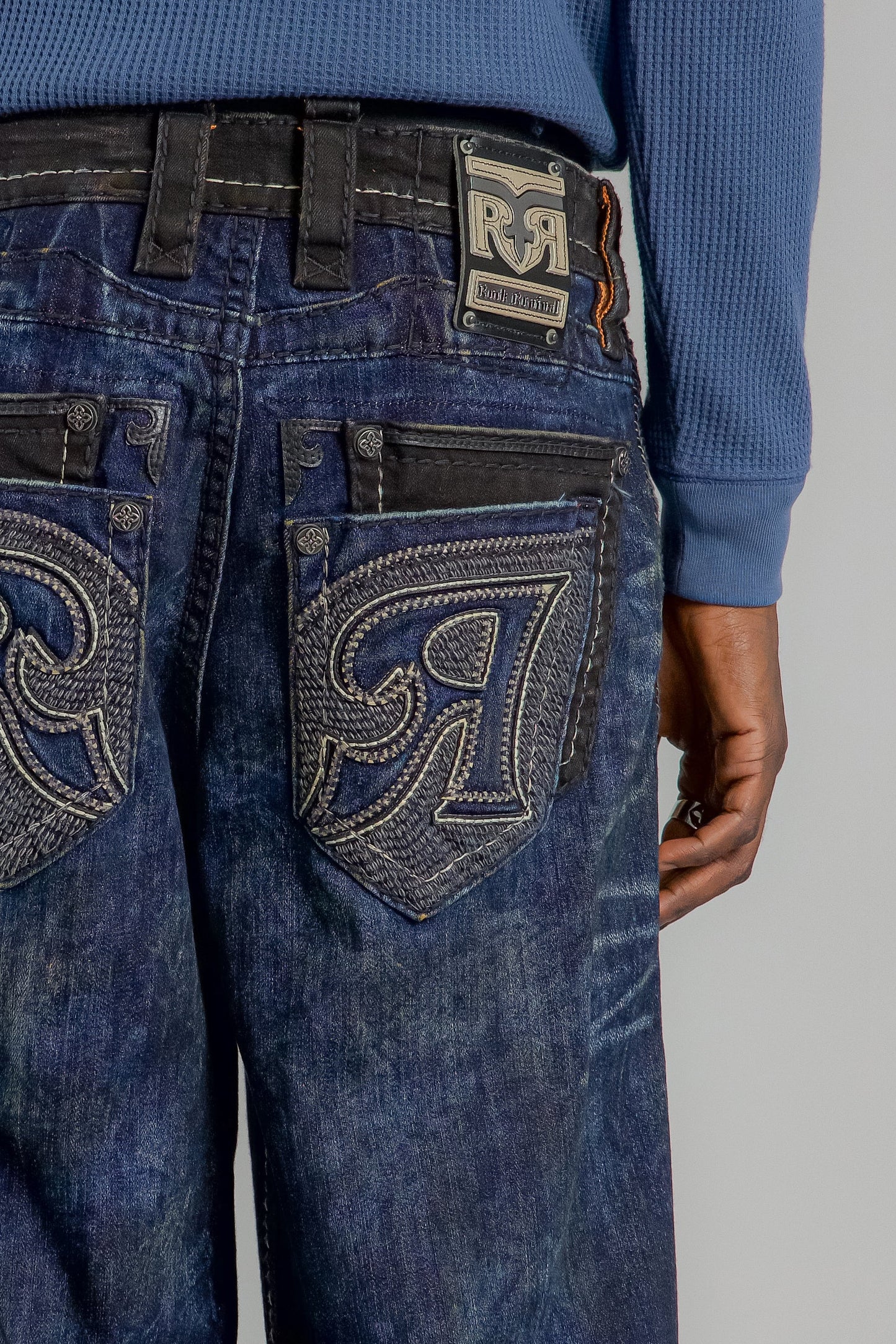 Jorrit Relaxed Baggy 3 Jeans in Dark Blue