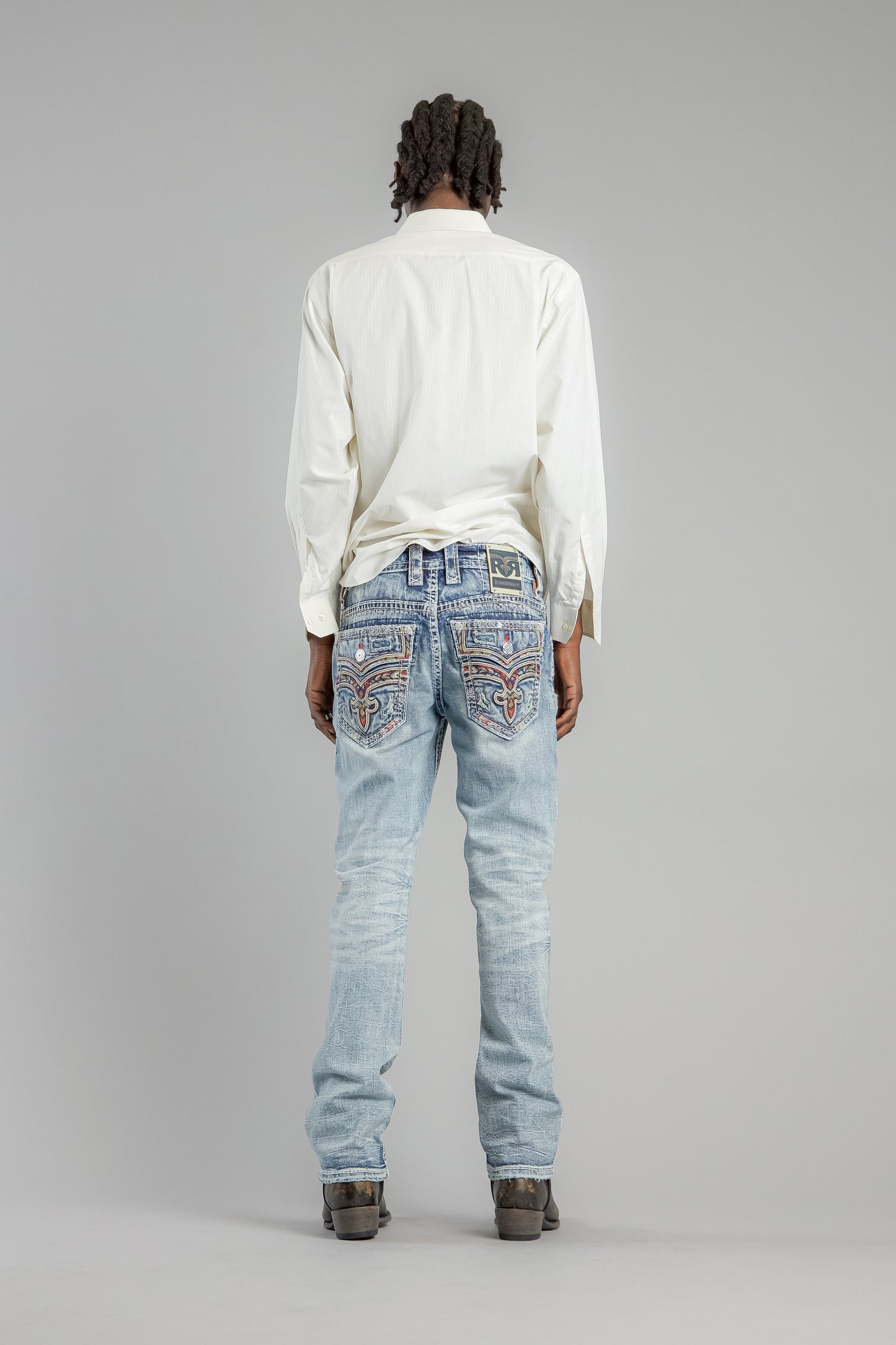 Justice Straight Jeans in Light Blue