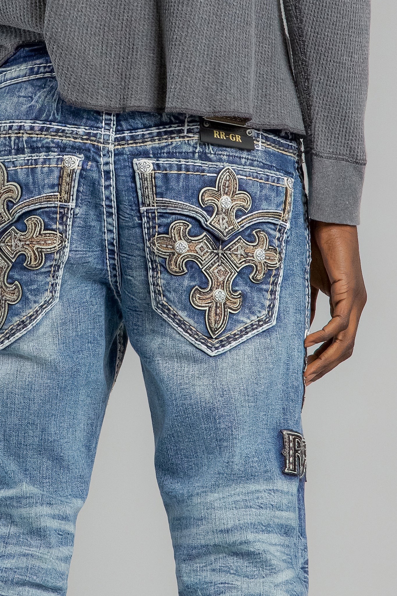Mason Bootcut Jeans in Medium Blue - GR Collection