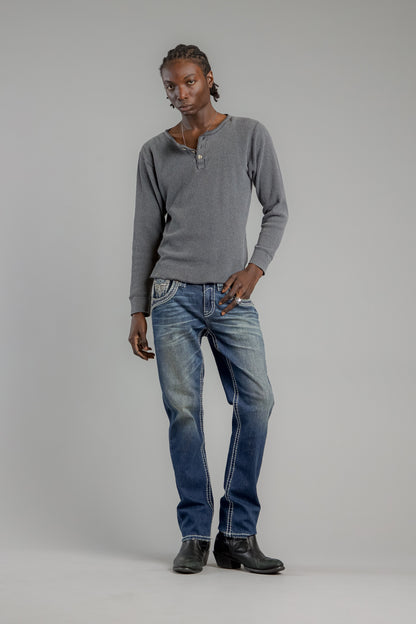 Mckay Straight Jeans In Dark Blue
