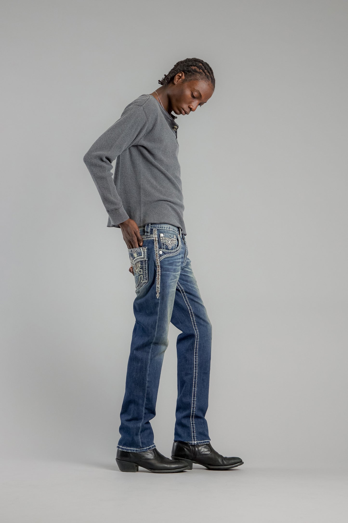 Mckay Straight Jeans In Dark Blue