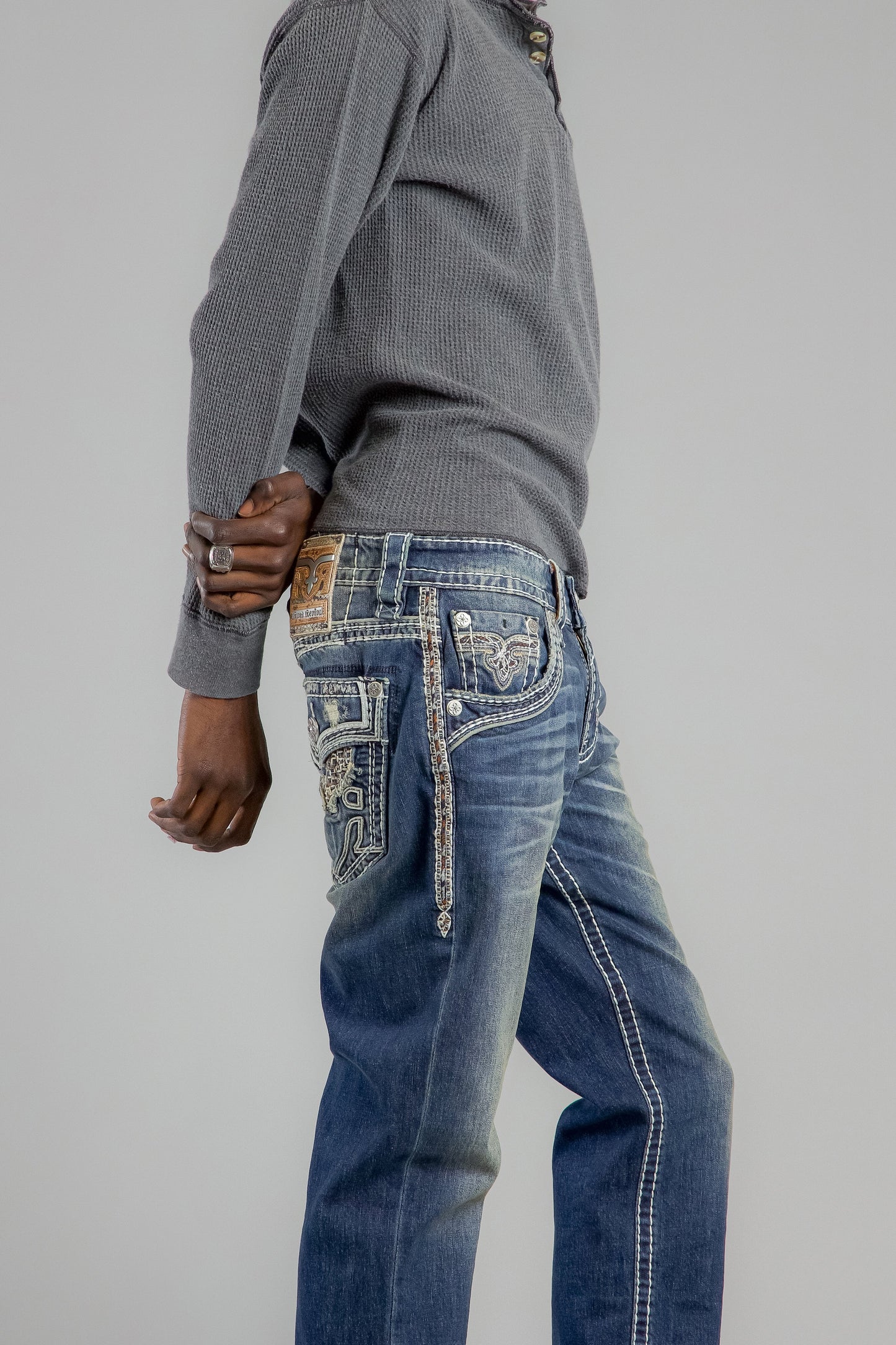 Mckay Straight Jeans In Dark Blue