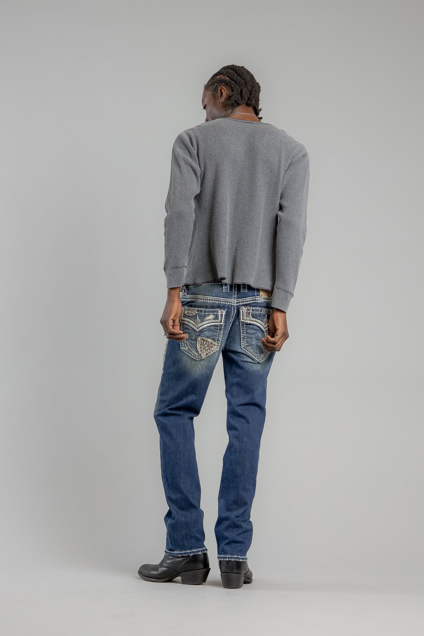 Mckay Straight Jeans In Dark Blue