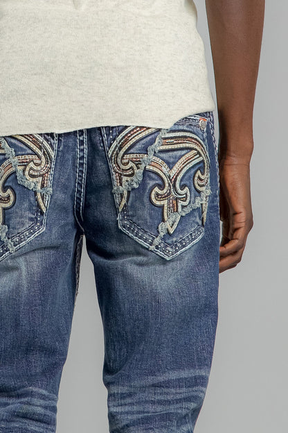 Miguel Straight Jeans in Medium Blue