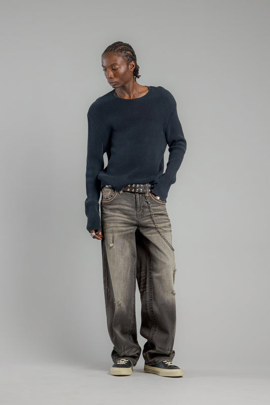 Milton Relaxed Baggy 2 Jeans in Vintage Black