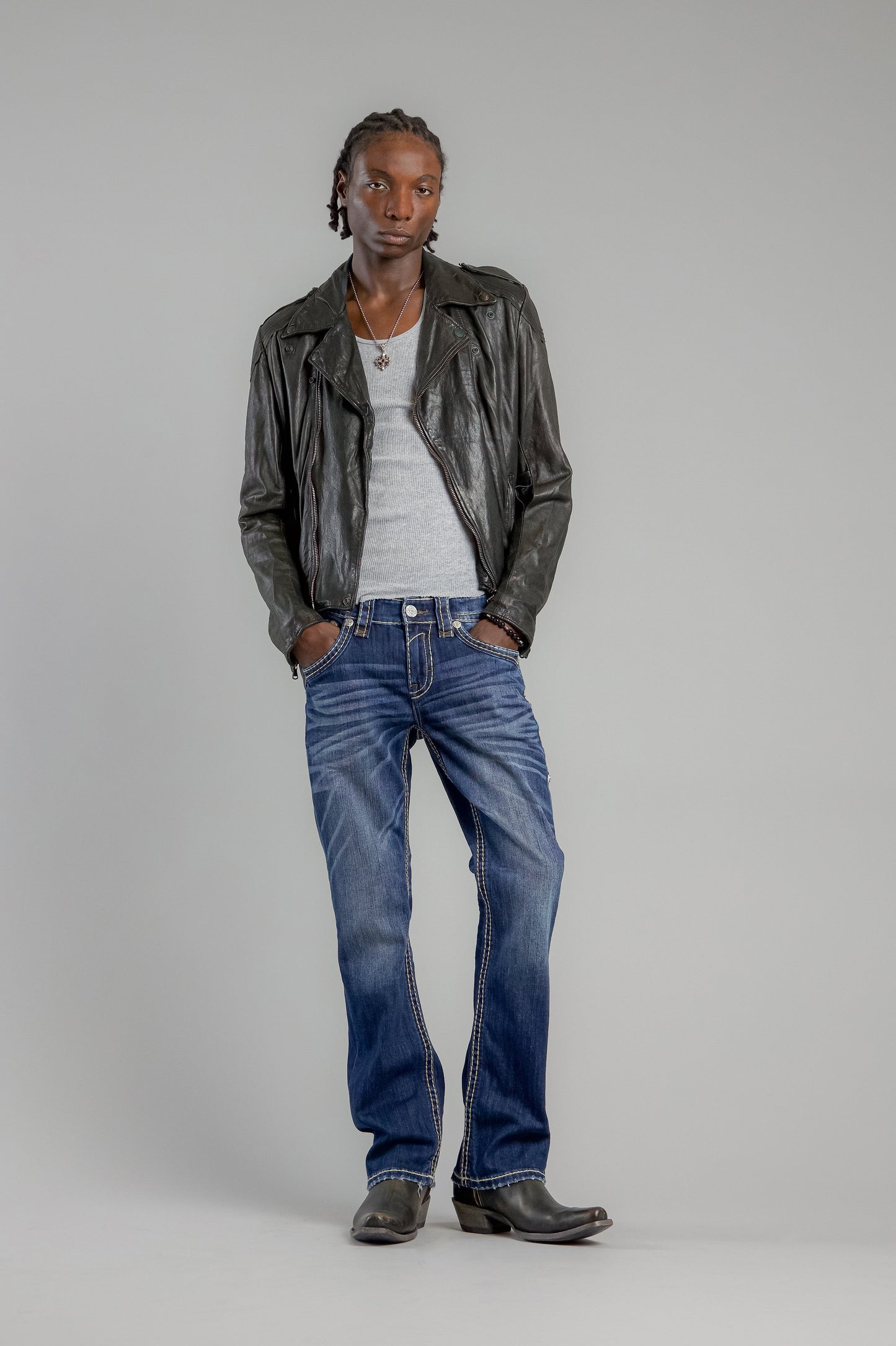 Prarie Bootcut Jeans in Dark Blue