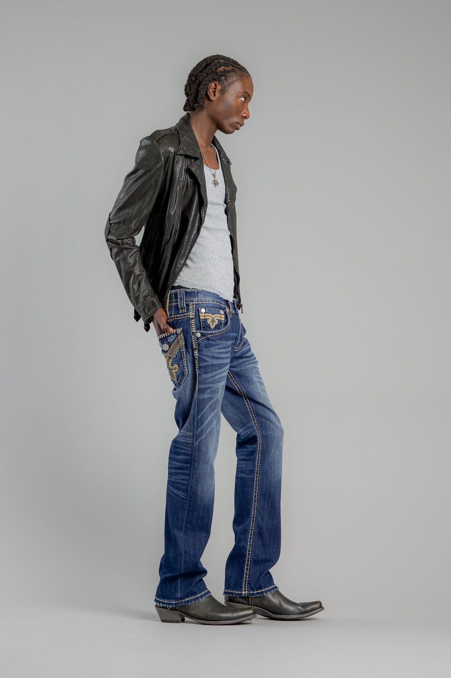 Prarie Bootcut Jeans in Dark Blue