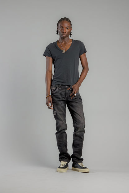 Vinton Straight Jeans in Gray Wash - GR Collection
