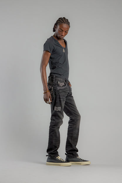 Vinton Straight Jeans in Gray Wash - GR Collection