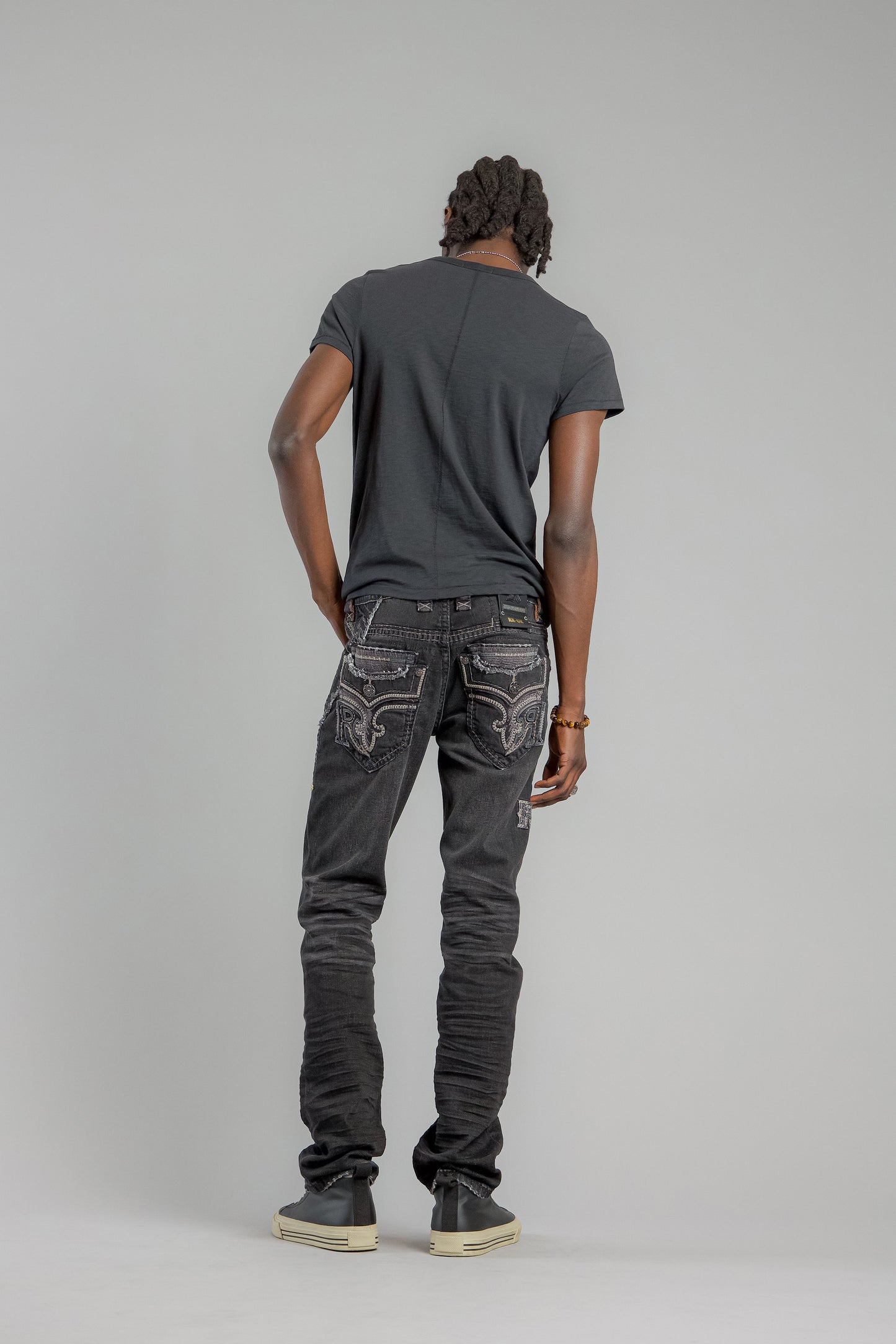 Vinton Straight Jeans in Gray Wash - GR Collection