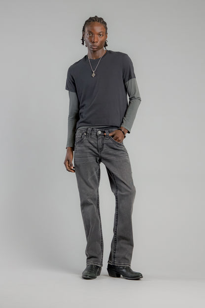 Wes Bootcut Jeans in Dark Gray