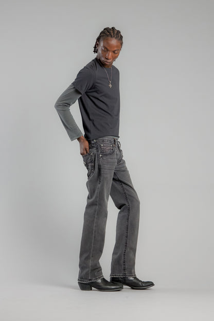 Wes Bootcut Jeans in Dark Gray