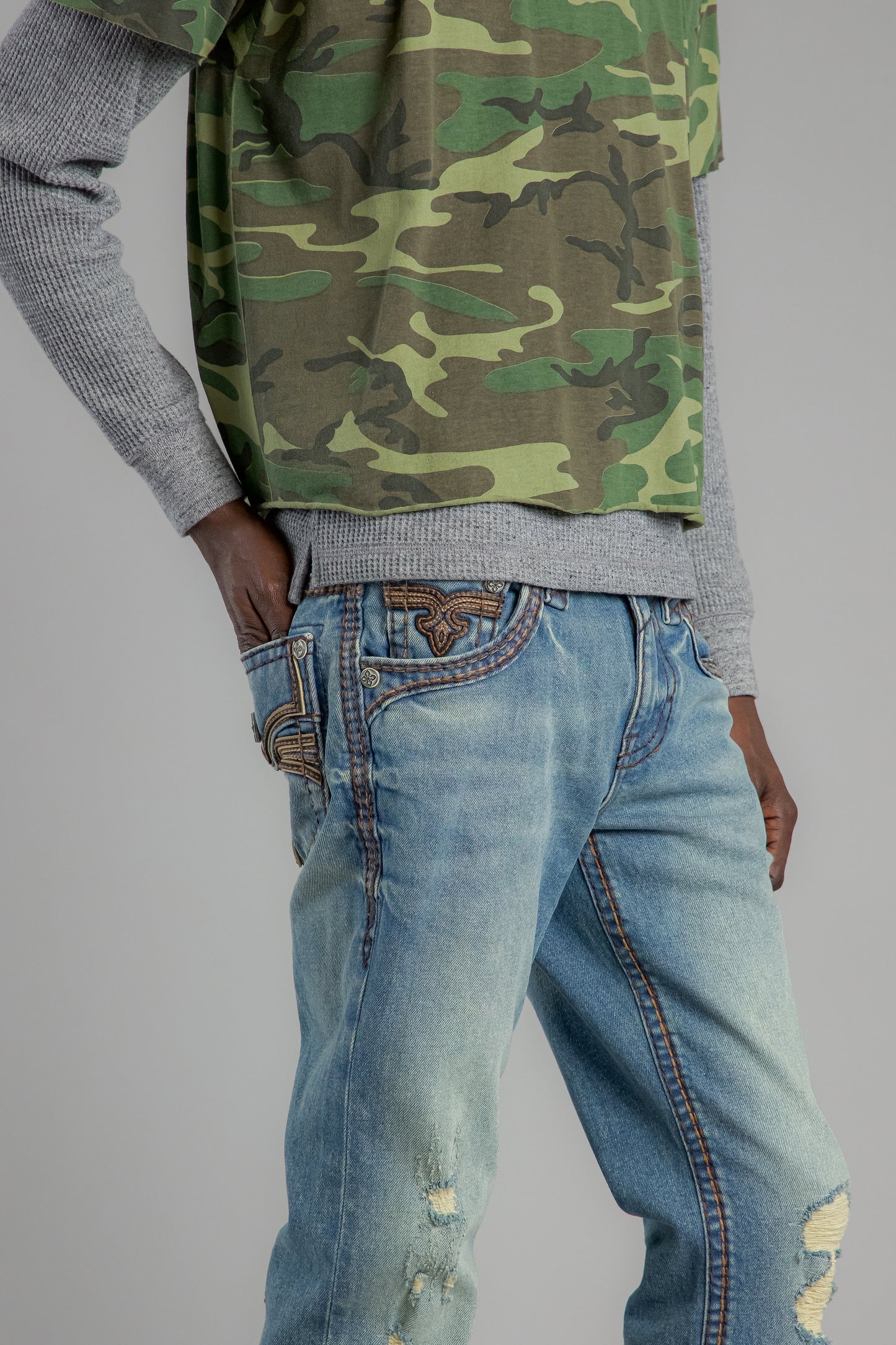 Wes Straight Jeans Light Vintage Blue