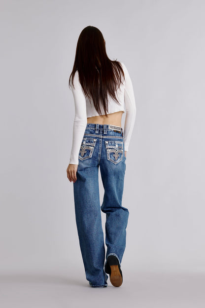 Hallie High Rise Wide Leg Jeans