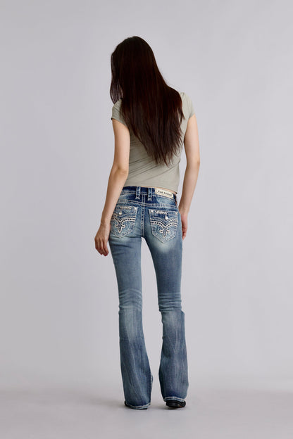 Lesia Low-Rise Bootcut Jeans