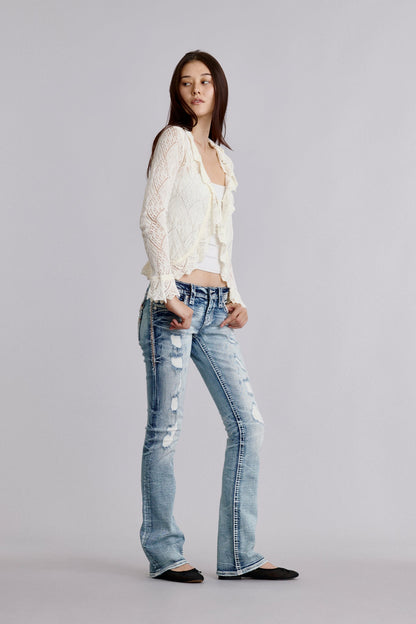 Talisa Low-Rise Bootcut Jeans