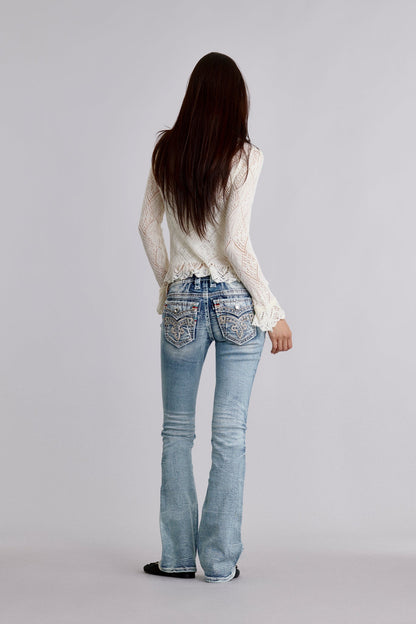 Talisa Low-Rise Bootcut Jeans