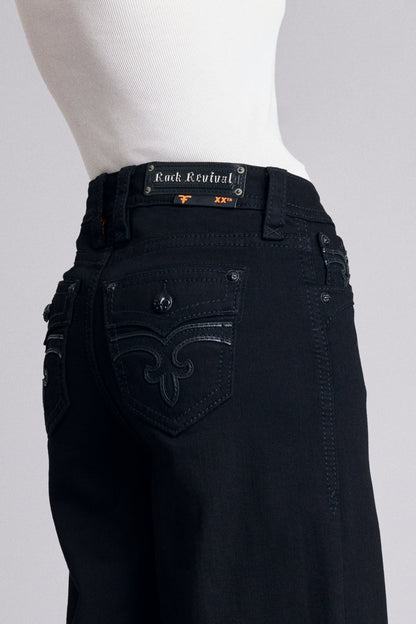 Alivia Oversized Baggy Jeans in Black