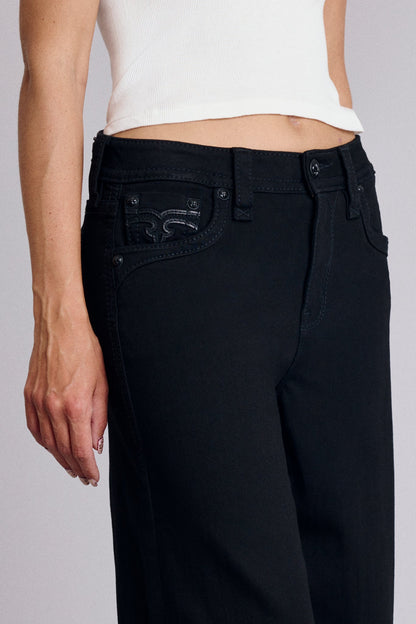 Alivia Oversized Baggy Jeans in Black
