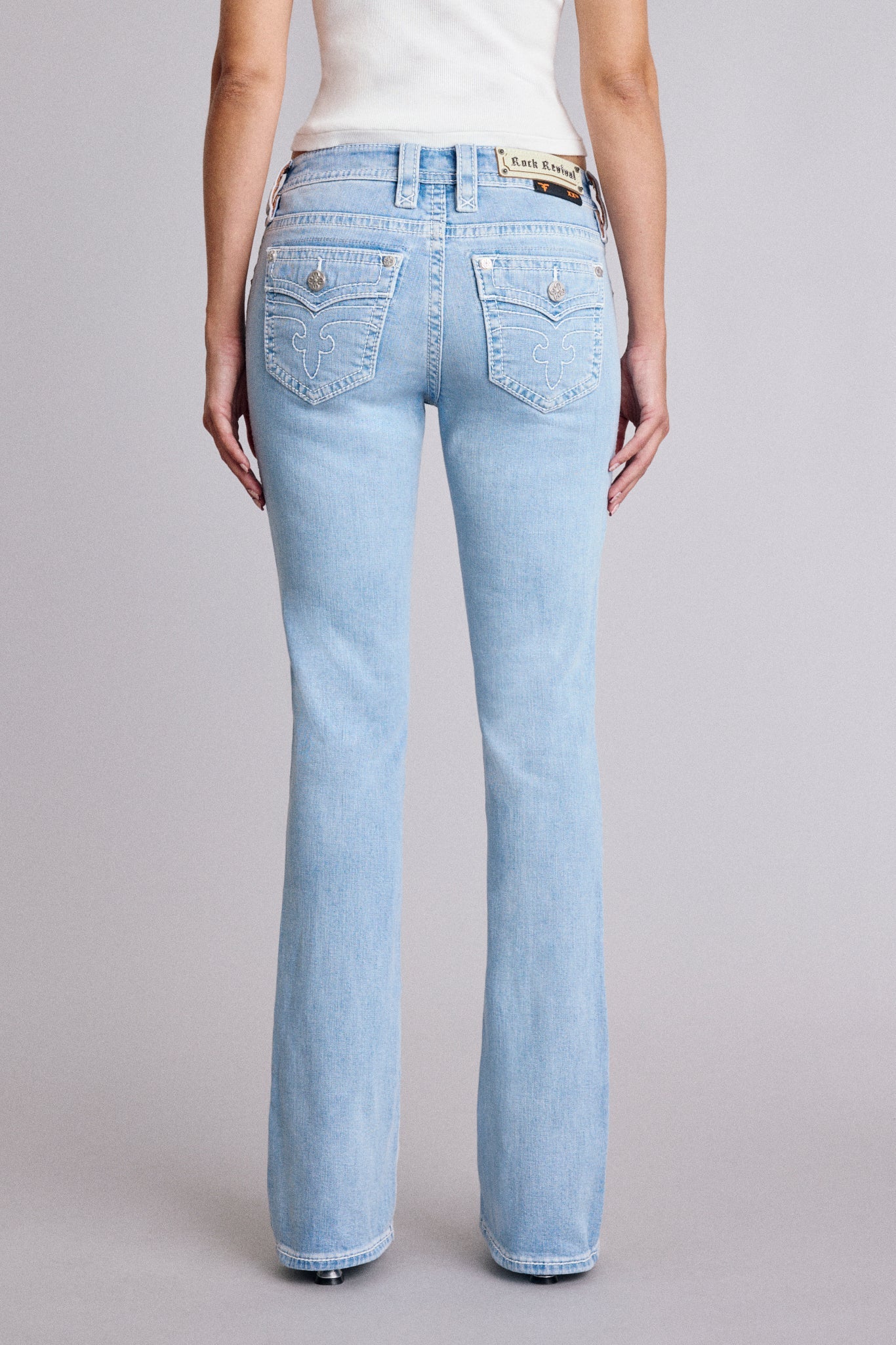 Lana Bootcut Jeans in Light Blue