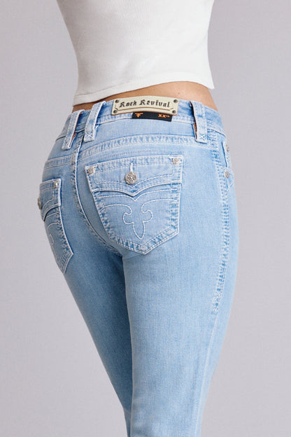 Lana Bootcut Jeans in Light Blue