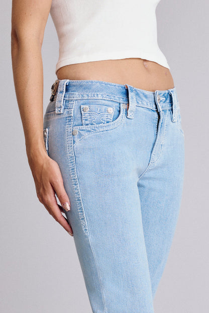 Lana Bootcut Jeans in Light Blue