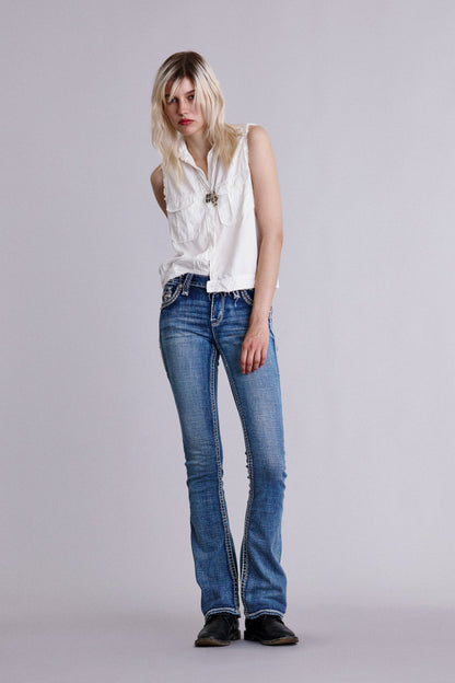 Ailani Bootcut Jeans in Medium Wash