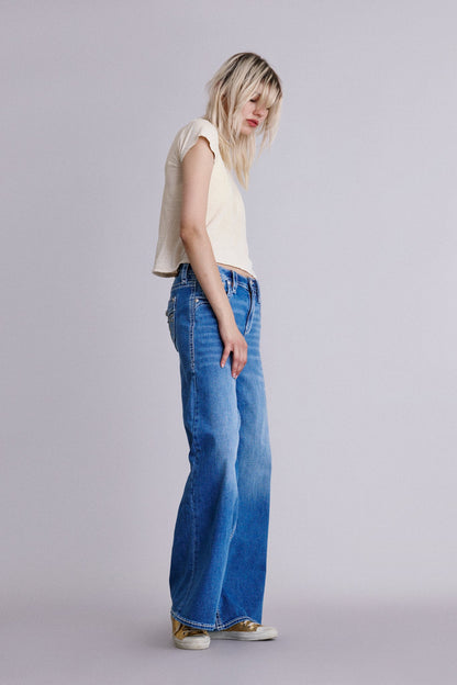 Alivia Oversized Baggy Jeans Medium Blue