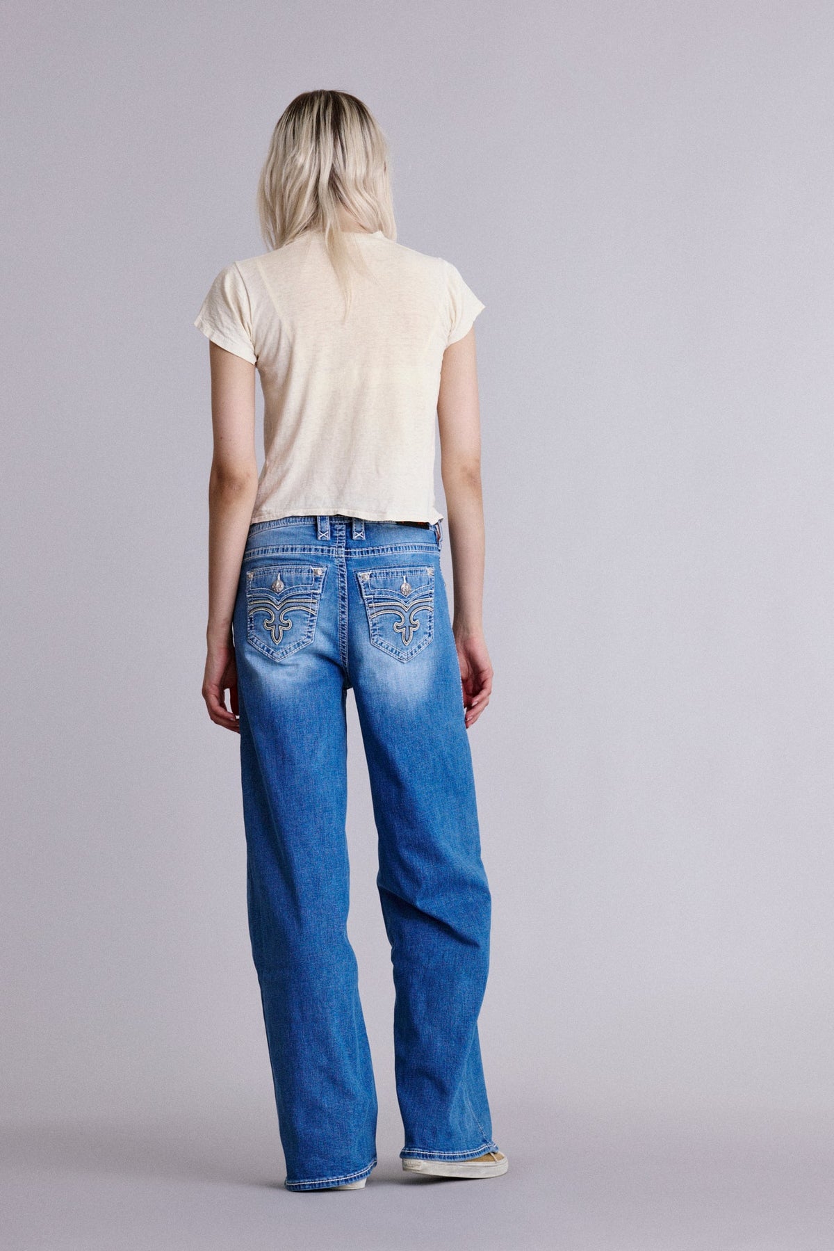 Alivia Oversized Baggy Jeans Medium Blue