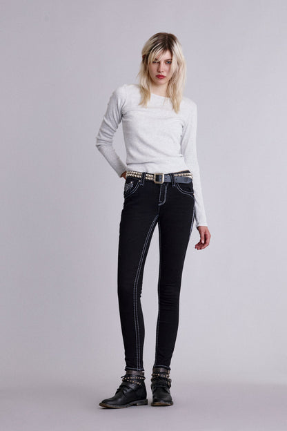 Bambi Skinny Jeans in Black