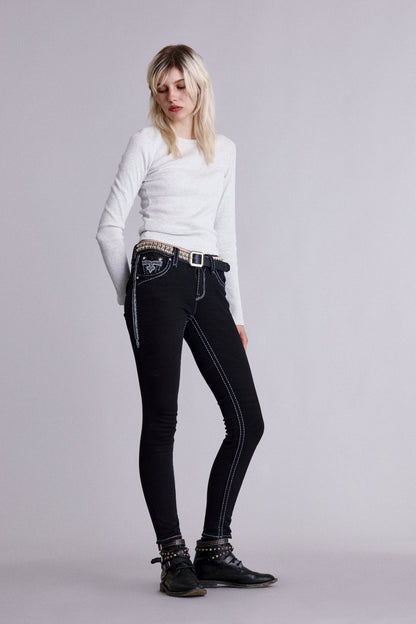 Bambi Skinny Jeans in Black