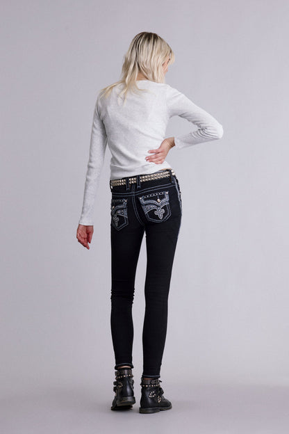 Bambi Skinny Jeans in Black