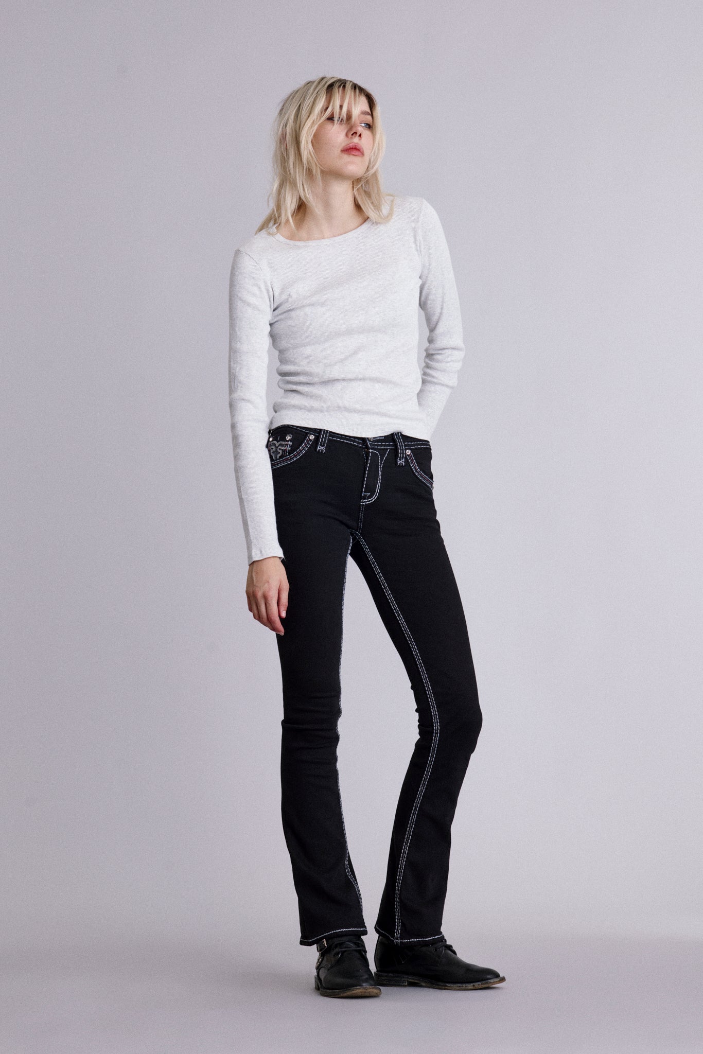 Laran Bootcut Jeans in Black